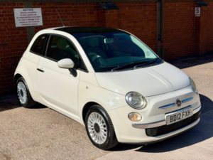 2012 Fiat 500 1.2 Lounge Euro 5 (s/s) 3dr in White — image 2