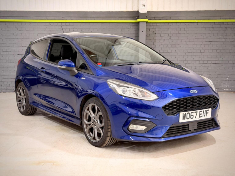 2018 Ford Fiesta 1.0t Ecoboost St-Line Euro 6 (s/s) 3dr in Blue — image 1