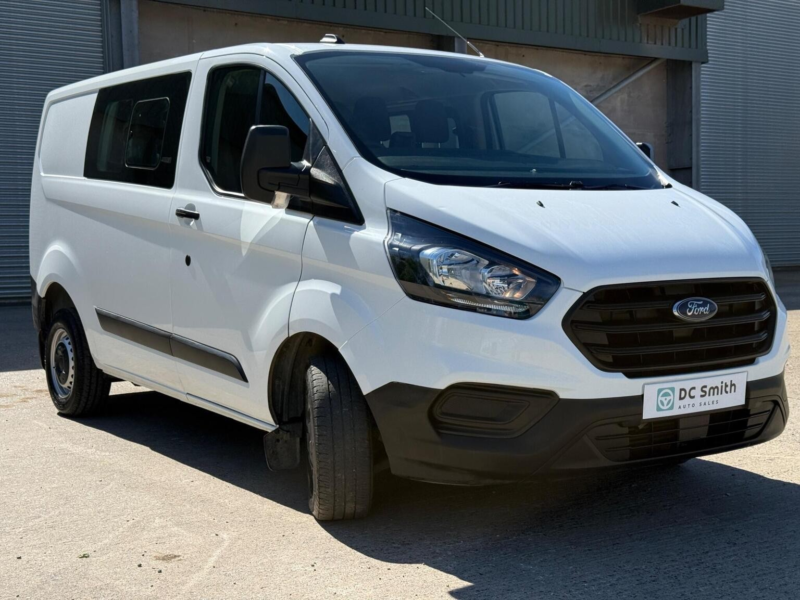 2023 Ford Transit Custom 2.0 300 Ecoblue Leader Crew Van L1 H1 Euro 6 (s/s) 5dr in White — image 1
