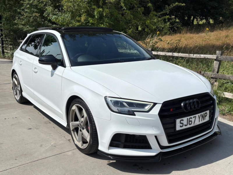 2017 Audi S3 2.0 Tfsi Black Edition Sportback S Tronic Quattro Euro 6 (s/s) 5dr in White — image 1
