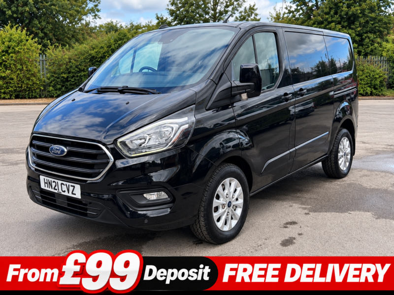 2021 Ford Transit Custom 2.0 280 Ecoblue Limited Panel Van 5dr Diesel Manual L1 H1 Euro 6 (s/s) (130 Ps) in Black — image 1