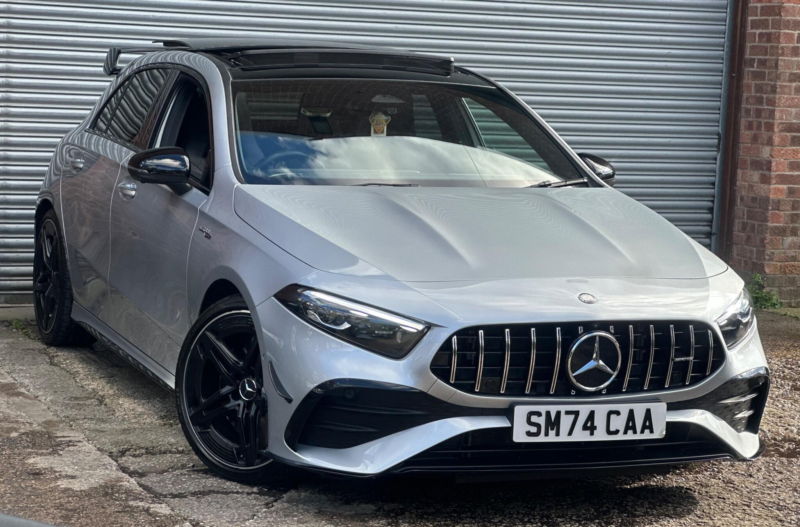 2024 Mercedes-Benz A Class 2.0 A35h Mhev Amg (premium Plus) 7g-Dct 4matic Euro 6 (s/s) 5dr in Silver — image 1