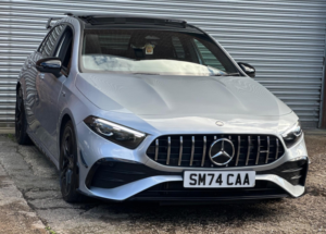 2024 Mercedes-Benz A Class 2.0 A35h Mhev Amg (premium Plus) 7g-Dct 4matic Euro 6 (s/s) 5dr in Silver — image 3