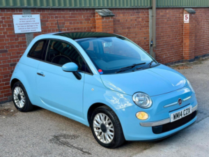 2014 Fiat 500 1.2 Lounge Euro 6 (s/s) 3dr in Blue — image 2