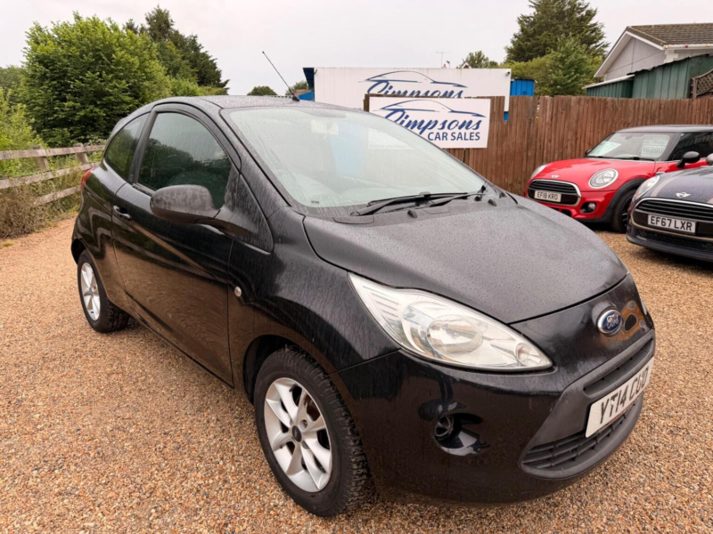 2014 Ford Ka 1.2 Studio Connect Euro 5 (s/s) 3dr in Black — image 1
