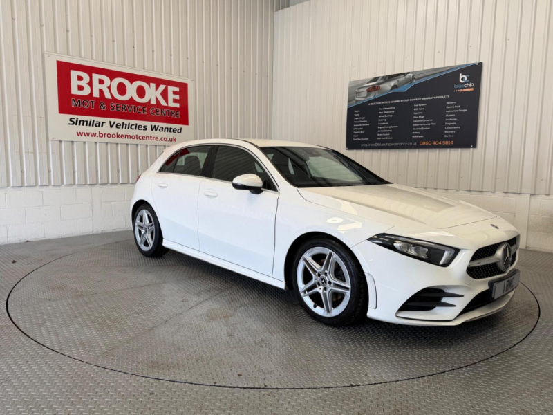 2018 Mercedes-Benz A Class 1.3 A200 Amg Line 7g-Dct Euro 6 (s/s) 5dr in White — image 1