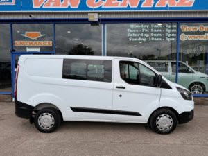 2022 Ford Transit Custom 2.0 300 Ecoblue Leader Crew Van Double Cab 5dr Diesel Manual L1 H1 Euro 6 105 Ps in White — image 6
