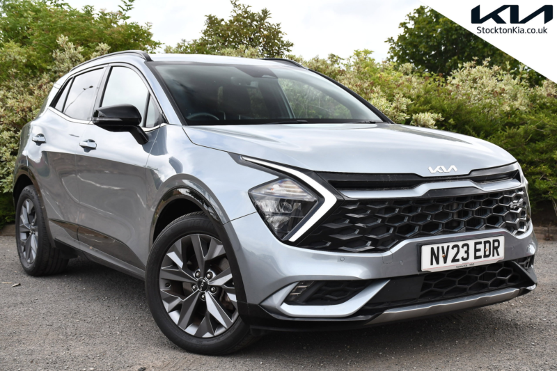 2023 Kia Sportage 1.6 H T-Gdi Gt-Line SUV 5dr Petrol Hybrid Auto Euro 6 (s/s) (226 Bhp) in Silver — image 1
