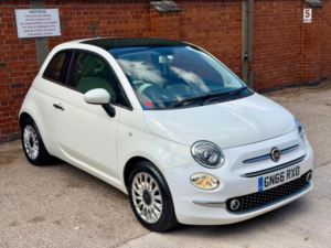 2016 Fiat 500 1.2 Lounge Euro 6 (s/s) 3dr in White — image 2