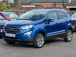 2018 Ford Ecosport 1.0t Ecoboost Titanium SUV 5dr Petrol Manual Euro 6 (s/s) (125 Ps) in Blue — image 2
