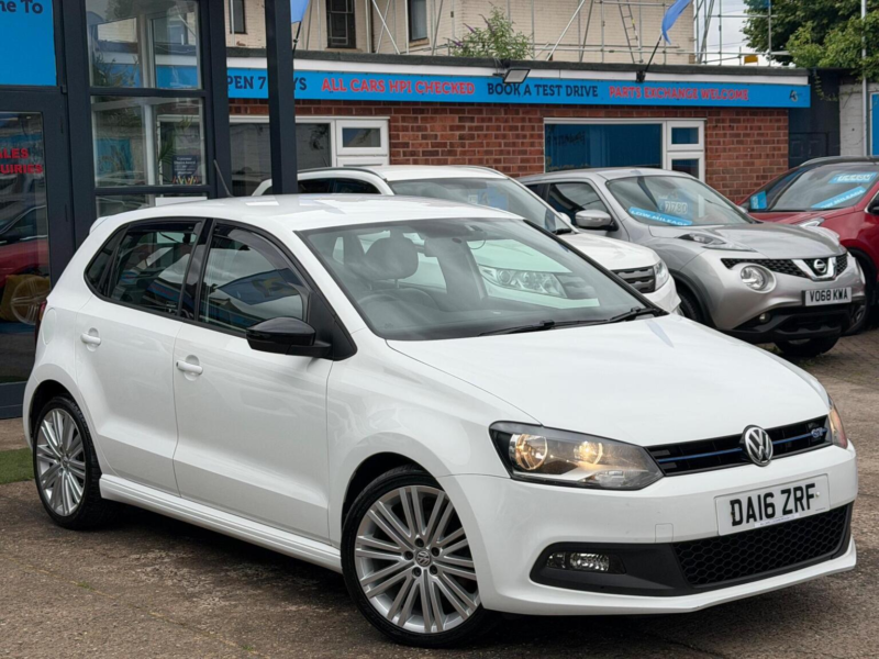 2016 Volkswagen Polo 1.4 Tsi Bluemotion Tech Act Bluegt Euro 6 (s/s) 5dr in White — image 1