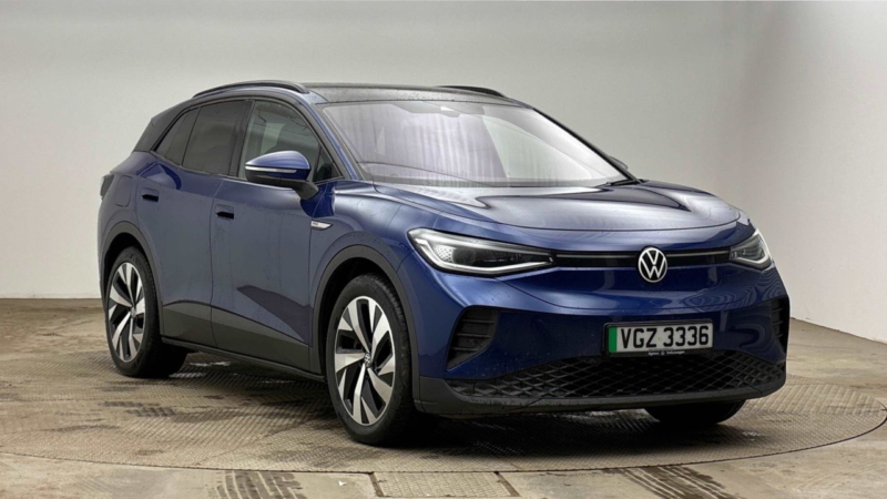 2021 Volkswagen Id.4 Pro Performance 77kwh Family SUV 5dr Electric Auto (204 Ps) in Blue — image 1