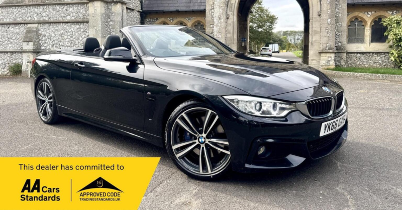 2016 BMW 4 Series 2.0 420i M Sport Auto Euro 6 (s/s) 2dr in Black — image 1