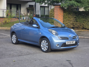 2006 Nissan Micra C+c 1.6 Essenza Convertible 2dr Petrol Automatic (175 G/km, 109 Bhp) in Blue — image 4