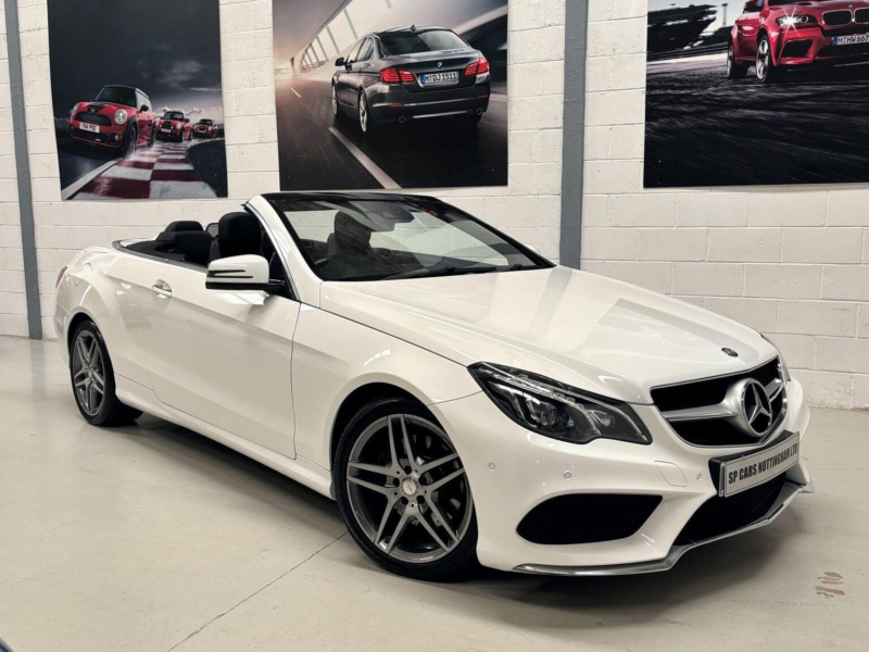 2016 Mercedes-Benz E Class 3.0 E350d V6 Bluetec Amg Line (premium) Cabriolet G-Tronic+ Euro 6 (s/s) 2dr in White — image 1