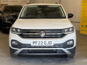 2022 Volkswagen T-Cross 1.0 Tsi Black Edition SUV 5dr Petrol Manual Euro 6 (s/s) (95 Ps) in White — image 2