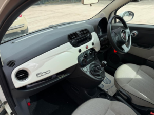 2011 Fiat 500 0.9 Twinair Lounge Euro 5 (s/s) 3dr in White — image 6