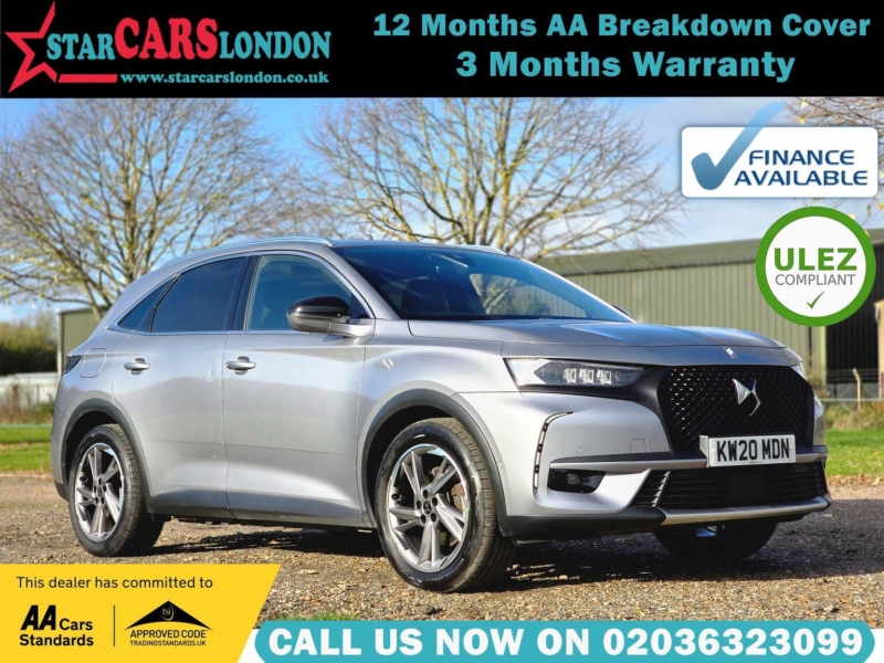 2020 Ds Automobiles Ds 7 Crossback 1.6 E-Tense 13.2kwh Prestige Crossback Eat8 4WD Euro 6 (s/s) 5dr in Grey — image 1