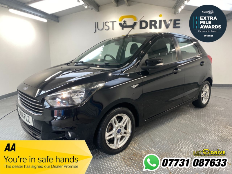 2018 Ford Ka+ 1.2 Ti-Vct Zetec Hatchback 5dr Petrol Manual Euro 6 (85 Ps) in Black — image 1