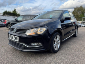 2017 Volkswagen Polo 1.2 Tsi Bluemotion Tech Match DSG Euro 6 (s/s) 5dr in Black — image 2