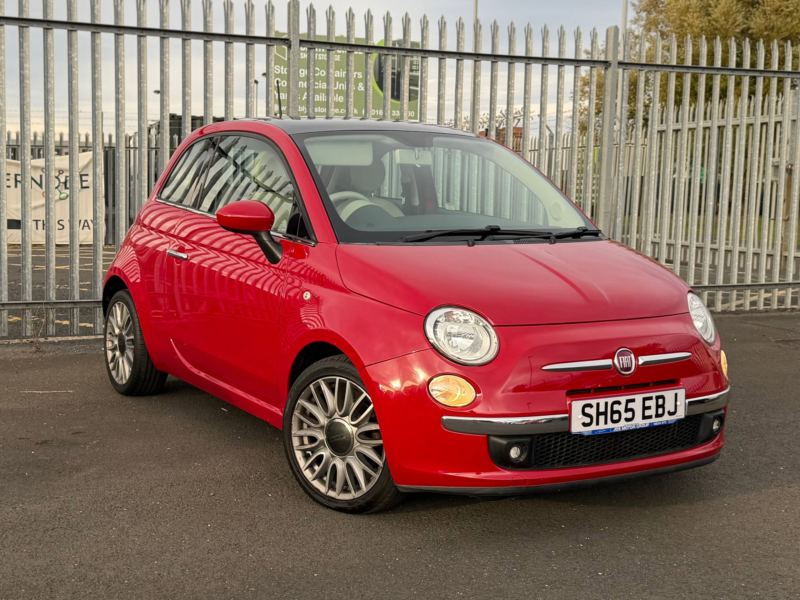 2015 Fiat 500 1.2 Eco Lounge Hatchback 3dr Petrol Manual Euro 6 (s/s) (69 Bhp) in Red — image 1