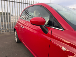 2015 Fiat 500 1.2 Eco Lounge Hatchback 3dr Petrol Manual Euro 6 (s/s) (69 Bhp) in Red — image 3