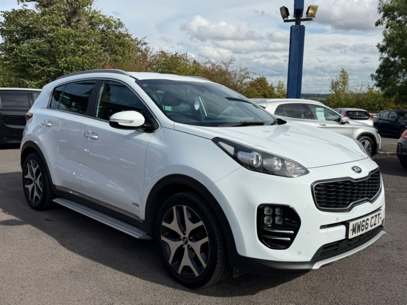 2016 Kia Sportage 1.6 T-Gdi Gt-Line in White — image 1