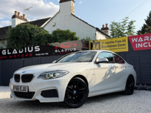 2016 BMW 2 Series 1.5 218i M Sport Auto Euro 6 (s/s) 2dr in White — image 3