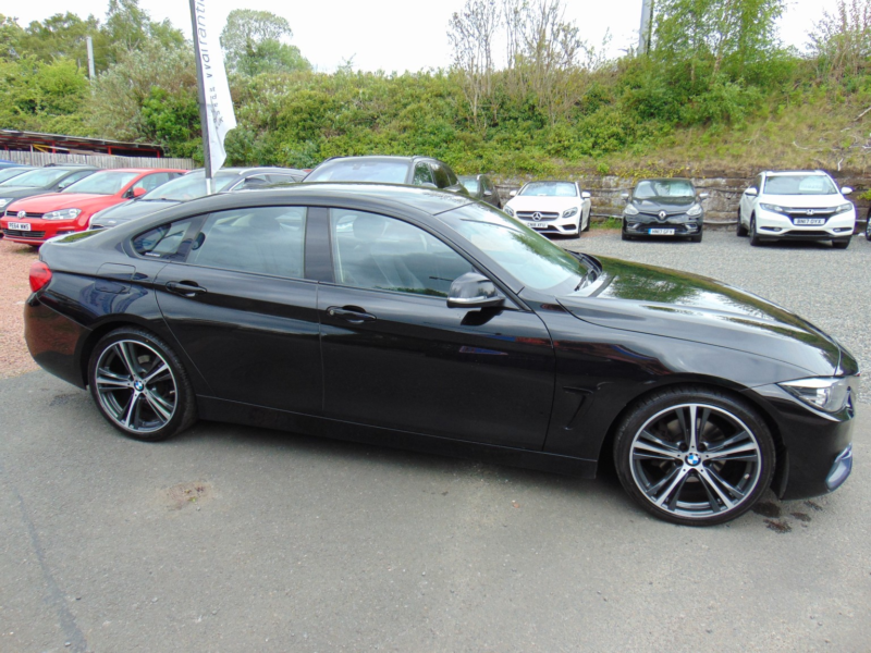 2017 BMW 4 Series Gran Coupe 2.0 420d Sport Gran Coupe * Mot March 2027 * Full Service History With 8 Stamps * Free 6 Months Warr in Black — image 1