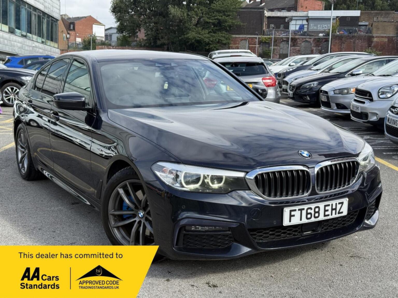 2018 BMW 5 Series 2.0 520d M Sport Auto Xdrive Euro 6 (s/s) 4dr in Black — image 1