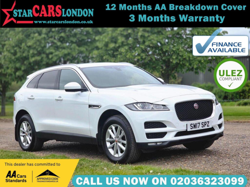 2017 Jaguar F-Pace 2.0 D180 Prestige Auto AWD Euro 6 (s/s) 5dr in White — image 1