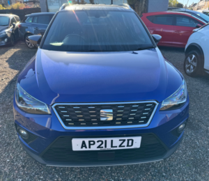 2021 SEAT Arona 1.0 Tsi Xcellence SUV 5dr Petrol Manual Euro 6 (s/s) (110 Ps) in Blue — image 2