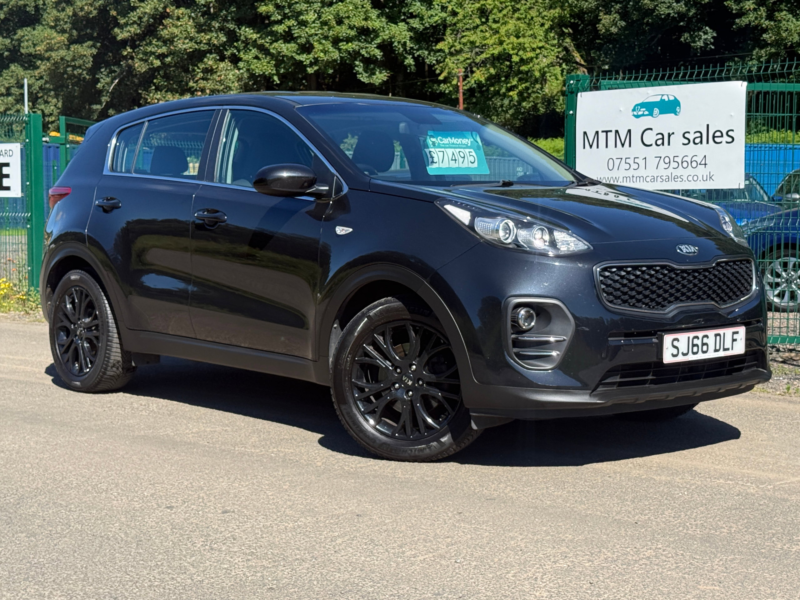 2016 Kia Sportage 1.7 Crdi 1 SUV 5dr Diesel Manual Euro 6 (s/s) (114 Bhp) in Black — image 1