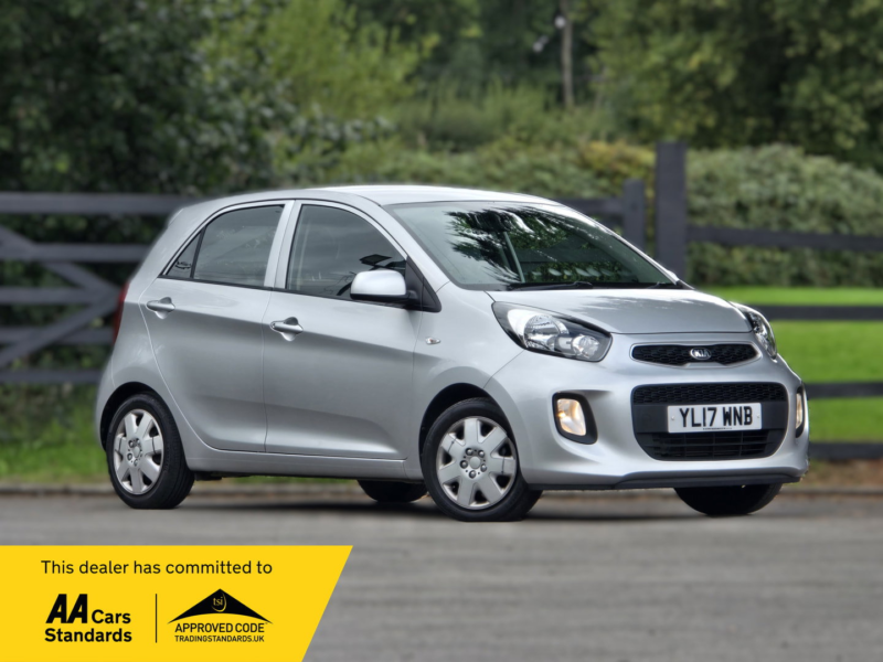 2017 Kia Picanto 1.0 1 Air Hatchback 5dr Petrol Manual Euro 6 (65 Bhp) in Silver — image 1