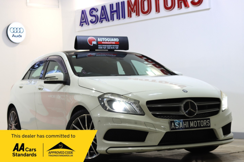 2014 Mercedes-Benz A Class 1.6 A180 Sport 7g-Dct Euro 6 (s/s) 5dr in White — image 1