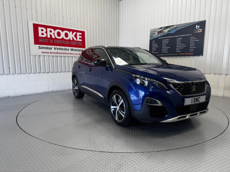 2018 Peugeot 3008 1.5 Bluehdi Gt Line Eat Euro 6 (s/s) 5dr in Blue — image 1
