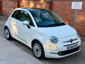 2016 Fiat 500 1.2 Lounge Euro 6 (s/s) 3dr in White — image 2