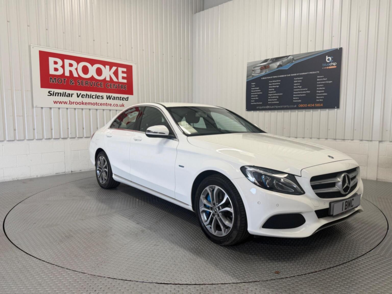 2017 Mercedes-Benz C Class 2.0 C350e 6.4kwh Sport G-Tronic+ Euro 6 (s/s) 4dr in White — image 1