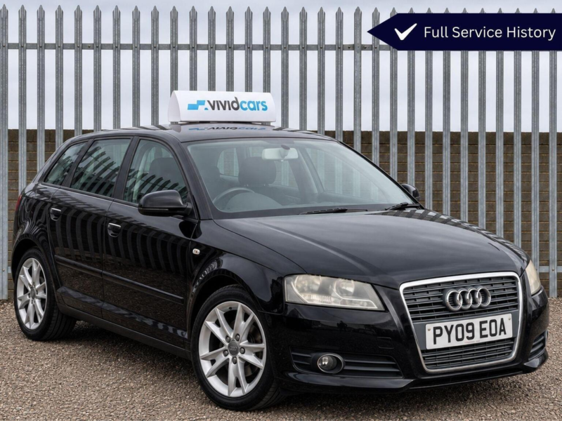 2009 Audi A3 1.9 Tdie Sport Sportback Euro 4 5dr in Black — image 1
