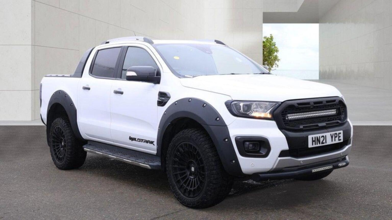 2021 Ford Ranger 2.0 Ecoblue Wildtrak Auto 4WD Euro 6 (s/s) 4dr in White — image 1