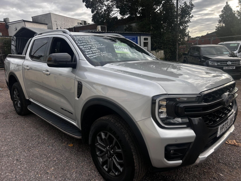 2023 Ford Ranger 2.0 Td Ecoblue Wildtrak Auto 4WD Euro 6 (s/s) 4dr in Silver — image 1