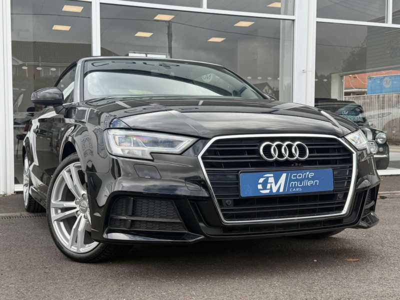 2017 Audi A3 Cabriolet 1.4 Tfsi Cod S Line Euro 6 (s/s) 2dr in Black — image 1