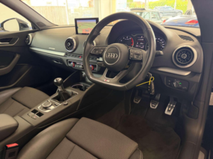 2017 Audi A3 Cabriolet 1.4 Tfsi Cod S Line Euro 6 (s/s) 2dr in Black — image 3