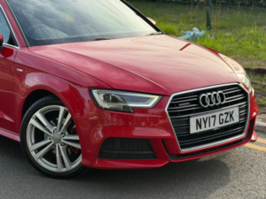 2017 Audi A3 2.0 Tfsi S Line Sportback S Tronic Quattro Euro 6 (s/s) 5dr in Red — image 4