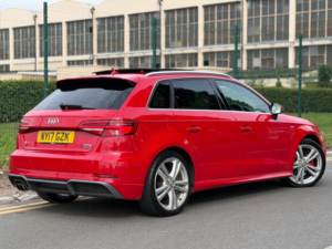2017 Audi A3 2.0 Tfsi S Line Sportback S Tronic Quattro Euro 6 (s/s) 5dr in Red — image 5