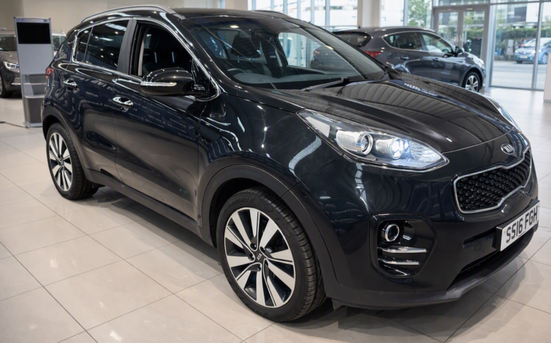2016 Kia Sportage 1.7 Crdi 3 SUV 5dr Diesel Manual Euro 6 (s/s) (114 Bhp) in Black — image 1