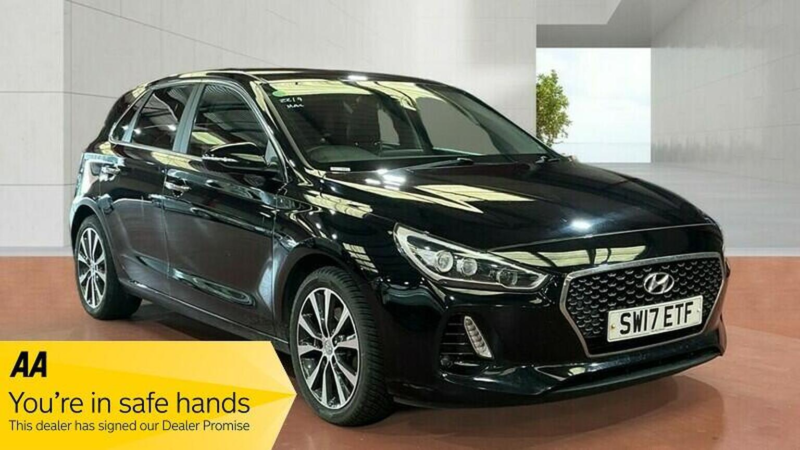 2017 Hyundai I30 1.4 T-Gdi Blue Drive Premium Dct Euro 6 (s/s) 5dr in Black — image 1