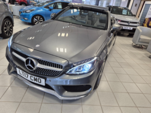 2017 Mercedes-Benz C Class 2.1 C220d Amg Line (premium Plus) Cabriolet 2dr Diesel G-Tronic+ Euro 6 (s/s) (170 Ps) in Grey — image 4
