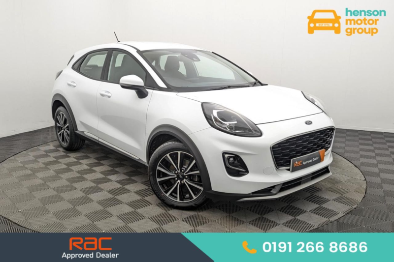 2023 Ford Puma 1.0t Ecoboost Mhev Titanium SUV 5dr Petrol Hybrid Manual Euro 6 (s/s) (125 Ps) in White — image 1