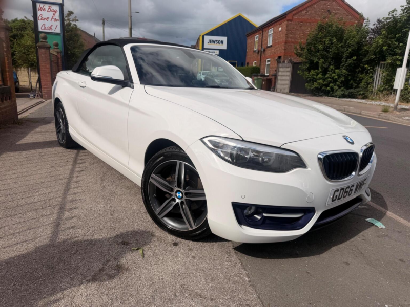 2016 BMW 2 Series 2.0 218d Sport Euro 6 (s/s) 2dr in White — image 1